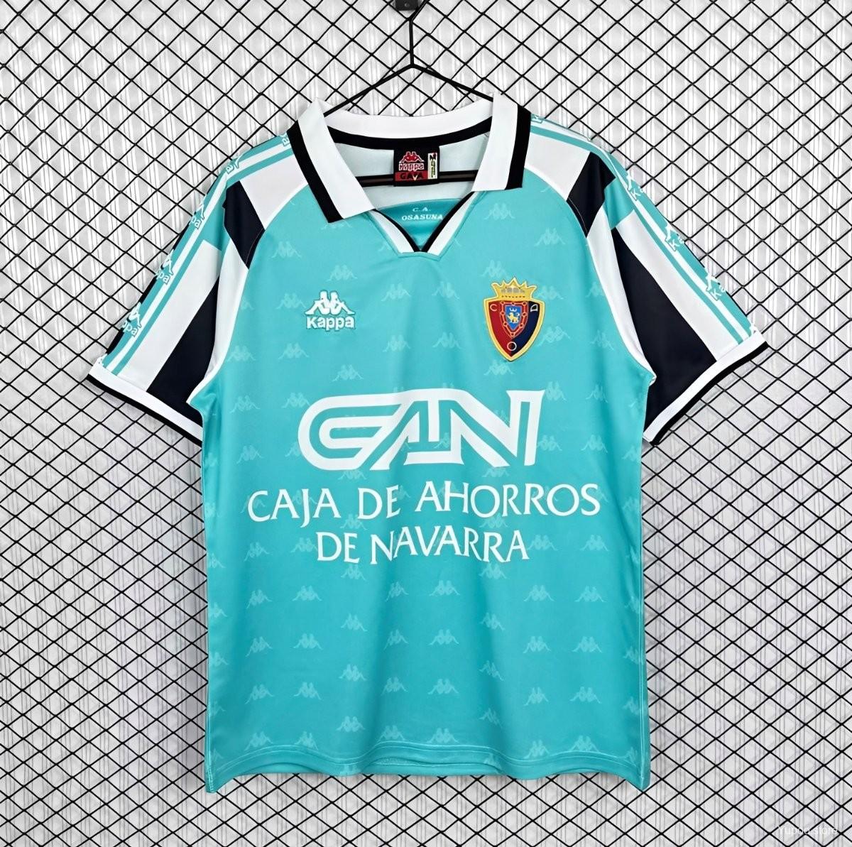 Camiseta de fútbol Osasuna 1995/96 VISITANTE MANGA CORTA VERSION FAN